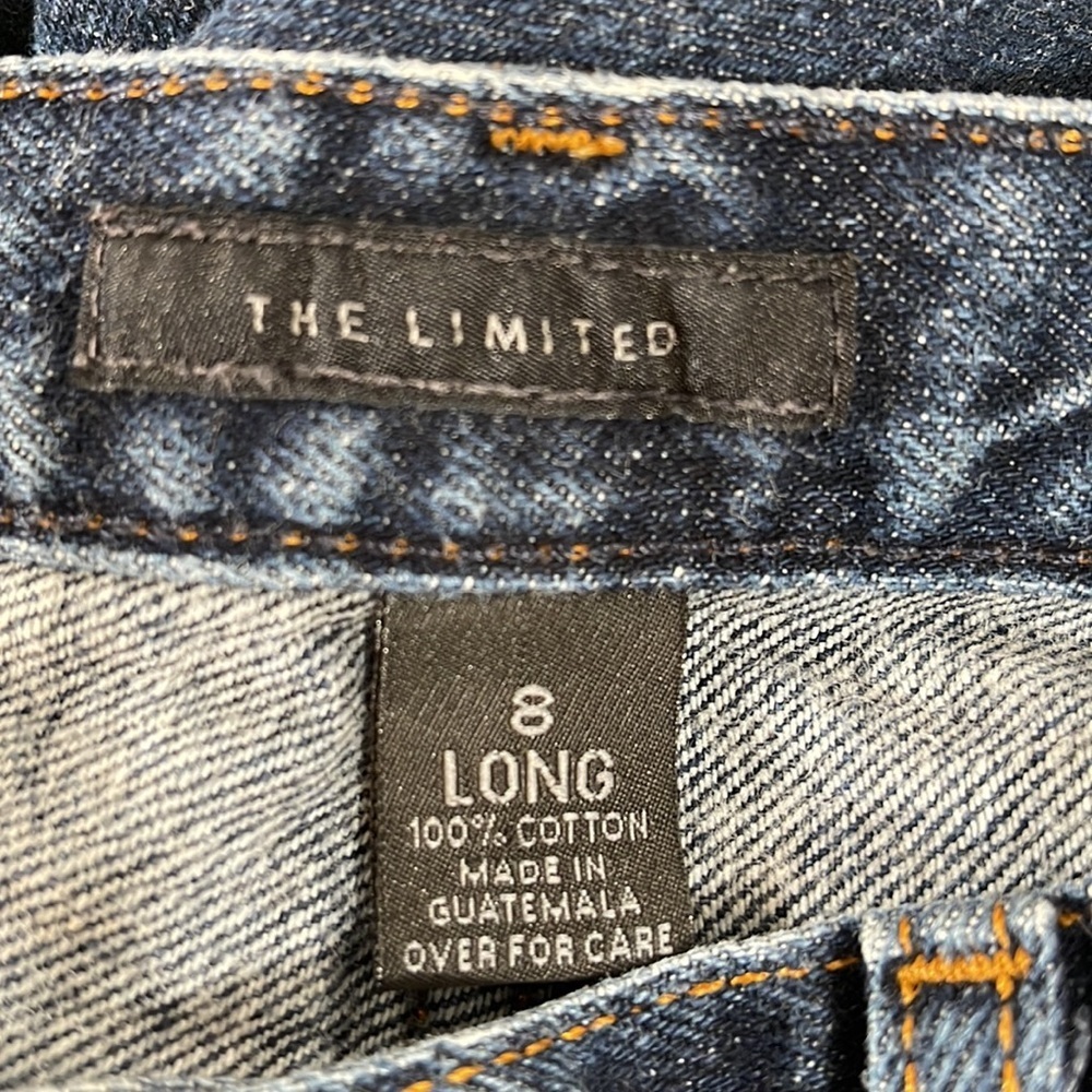 THE LIMITED DENIM JEANS Size 8 Long - Picture 8 of 9